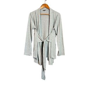 Acevog grey tie cardigan. Size medium